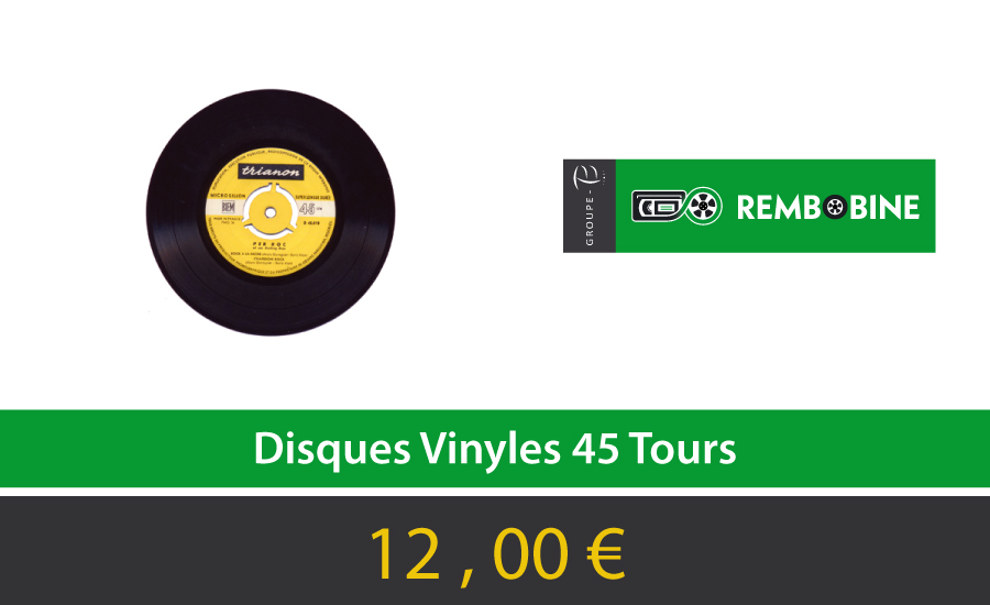REMBOBINE Prestation Disques Vinyles 45T 45 Tours
